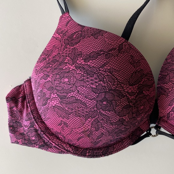 La Senza Floral Lace Push Up Intimate Feminine Flower Sexy Bra Size 36A - Picture 6 of 15